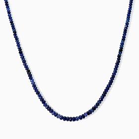 Jay King Sterling Silver Faceted Blue Sapphire Beaded Necklace