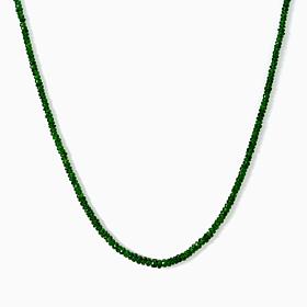 Jay King Sterling Silver Faceted Chrome Diopside Beaded Necklace