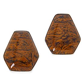 Jay King Sterling Silver Goldenband Calcite Earrings