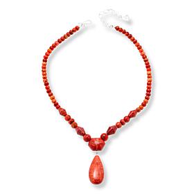 Jay King Sterling Silver Indonesian Branch Coral 18-1/4" Necklace