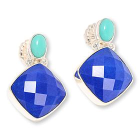 Jay King Sterling Silver Lapis and Turquoise Earrings