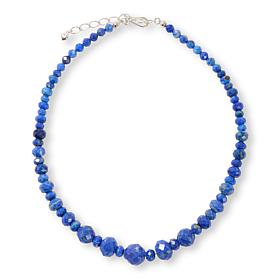 Jay King Sterling Silver Lapis Bead 18" Necklace