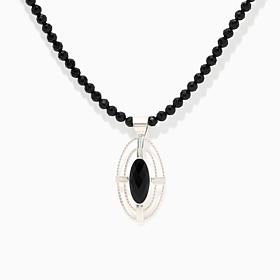 Jay King Sterling Silver Midnight Chalcedony 34" Beaded Necklace
