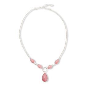 Jay King Sterling Silver Peruvian Pink Opal 18-1/4" Chain Necklace