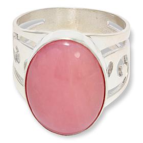 Jay King Sterling Silver Peruvian Pink Opal Oval Ring
