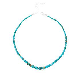 Jay King Sterling Silver Peruvian Turquoise Bead 18" Necklace