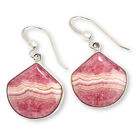 Jay King Sterling Silver Rhodochrosite or Turquoise Drop Earrings