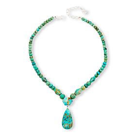 Jay King Sterling Silver Sacred Cloud Mountain Turquoise 18" Necklace