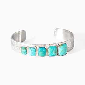 Jay King Sterling Silver Sonoran Blue Turquoise Cuff