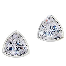 Jay King Sterling Silver Triangular-Cut CZ Stud Earrings