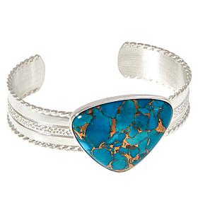 Jay King Sterling Silver Turquoise Composite Cuff Bracelet