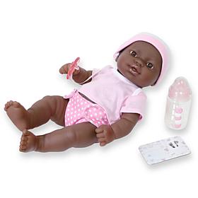 JC Toys La Newborn Nursery 12" African American Baby Doll Gift Set