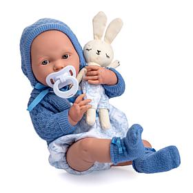 JC Toys La Newborn ROYAL Collection 15in Real Boy Baby Doll - Blue Set