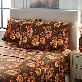 Jeffrey Banks 4-piece Harvest Microfiber Sheet Set  