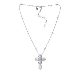 Joan Boyce Bobbette's "Never Alone" 8.64ctw CZ Cross Pin/Pendant