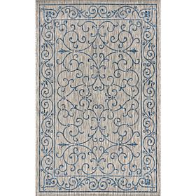 JONATHAN Y Charleston Vintage Filigree Indoor/Outdoor 5' x 8' Rug