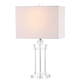 JONATHAN Y Clear Ophelia 26.5" Crystal LED Table Lamp