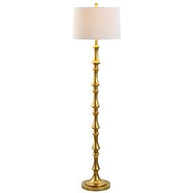 JONATHAN Y Gold Jaxon 62.5" Metal LED Floor Lamp