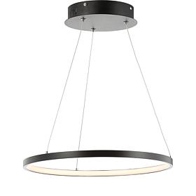 JONATHAN Y Matte Black Bradley 15.7" Integrated LED Metal Chandelier