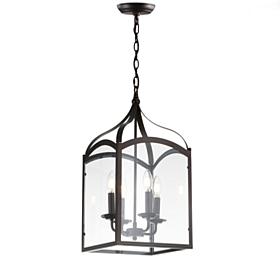 JONATHAN Y Oil Rubbed Bronze Ruth 11" 4-light Lantern Pendant