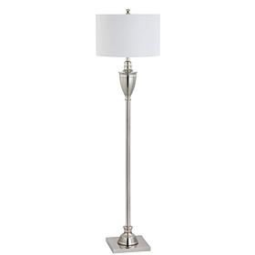 JONATHAN Y Polished Nickel Othello 62" Metal LED Floor Lamp