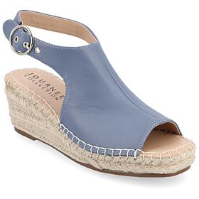 Journee Collection Women's Crew Wedge Sandal