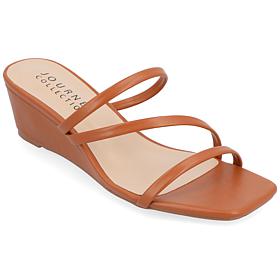 Journee Collection Womens Takarah Wedge Sandals
