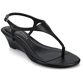 Journee Women's Kathryn Thong Wedge Sandals