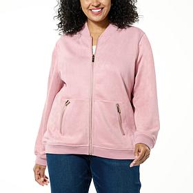 Joy CleanBoss Luxurious Faux Suede Reversible Bomber Jacket