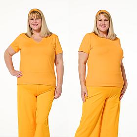 Joy Collection Cool & Clean Two Performance Tees w/Headband