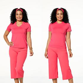 Joy Collection Cool & Clean Two Performance Tees w/Headband