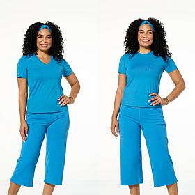 Joy Collection Cool & Clean Two Performance Tees w/Headband