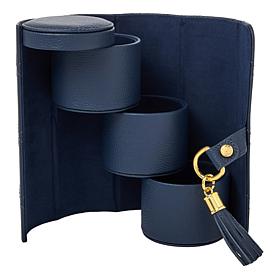 Joy First Class Luxury Leather Hard Sided Jewelry Case