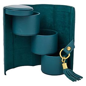 Joy First Class Luxury Leather Hard Sided Jewelry Case