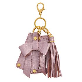 Joy Luxe Leather Glamorous Charms 3-piece Keychain Collection