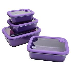 Joy Microwave & Oven Safe 9-piece Glass Food Storage Mega Set 