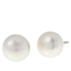 KALIFANO 10-12mm Cultured Freshwater Pearl Stud Earrings