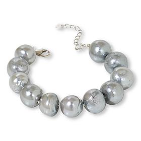 KALIFANO Cultured Baroque Colors of Pearl Bracelet