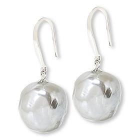 KALIFANO Cultured Baroque Colors of Pearl Drop Silver Earrings