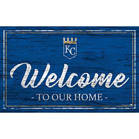 Kansas City Royals Team Color Welcome Sign - 11x19"