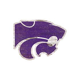 Kansas State  Distressed Logo Cutout Sign
