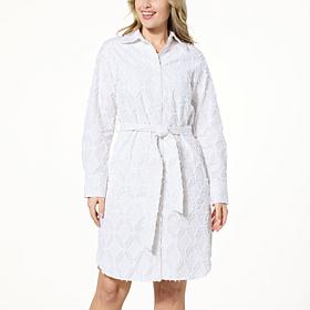 kathy ireland® Fashion 360 Angelina Belted Shacket Dress 