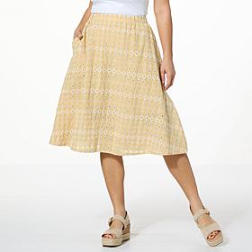 kathy ireland® Fashion 360 Madrid Escape A-Line Skirt