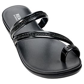 Kenneth Cole Reaction Gia Rhinestone-Embellished Slip-On Sandal
