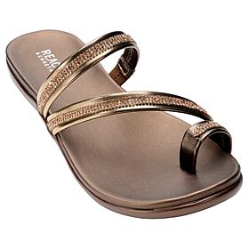 Kenneth Cole Reaction Gia Rhinestone-Embellished Slip-On Sandal