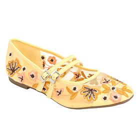 Kenneth Cole Reaction Malibu Nites Embroidered Mary Jane