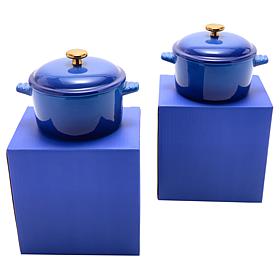 Kitchen HQ 2-pack Stoneware Mini Cocottes in Gift Boxes