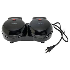 Kitchen HQ Double Mini Waffle Maker with Dual Plates
