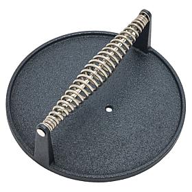 Kitchen HQ Round Nonstick Ceramic Cast Iron Grill and Griddle Press