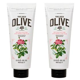 Korres 2-pack Olive & Velvet Rose Jumbo Size Body Cream